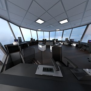 Airport Control Tower Interior