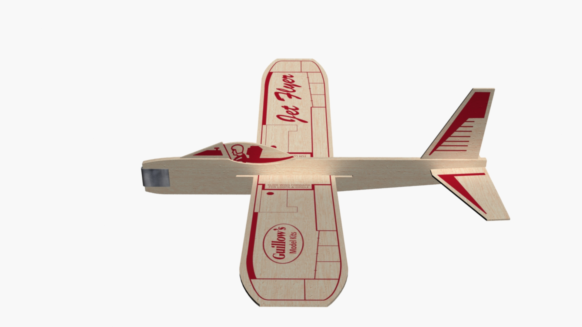Maquette d'avion planeur en bois balsabords jet glider