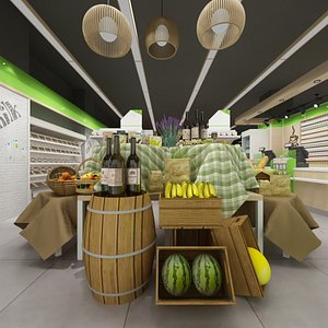 Full Grocery Store 3D