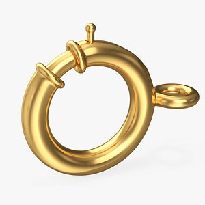 Spring Ring Jewelry Clasp Gold