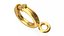 Spring Ring Jewelry Clasp Gold