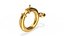 Spring Ring Jewelry Clasp Gold