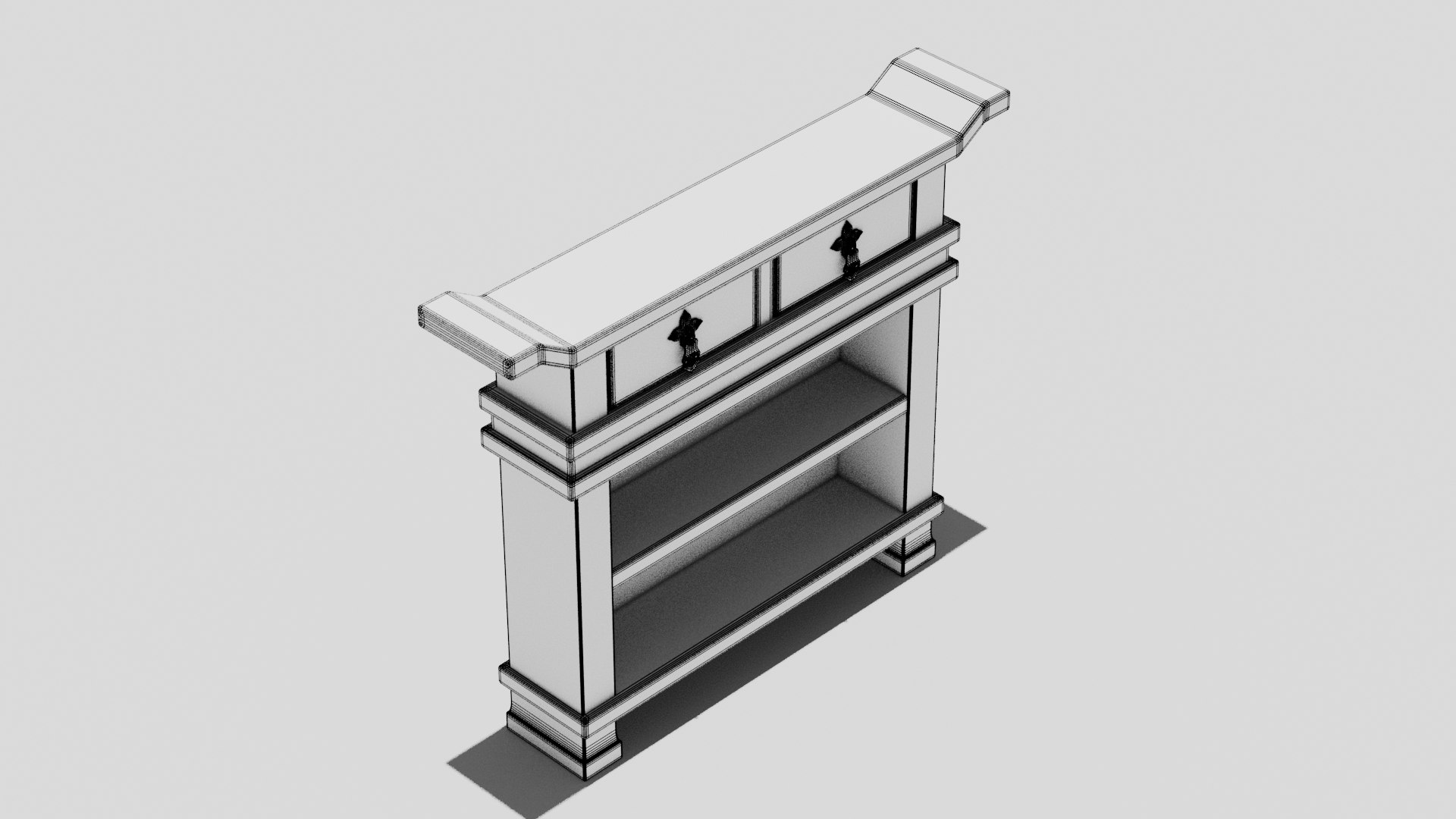 Chinese Trade Furniture Kit - 08 Console Model - TurboSquid 2029715
