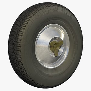 old rim wheel 3d model