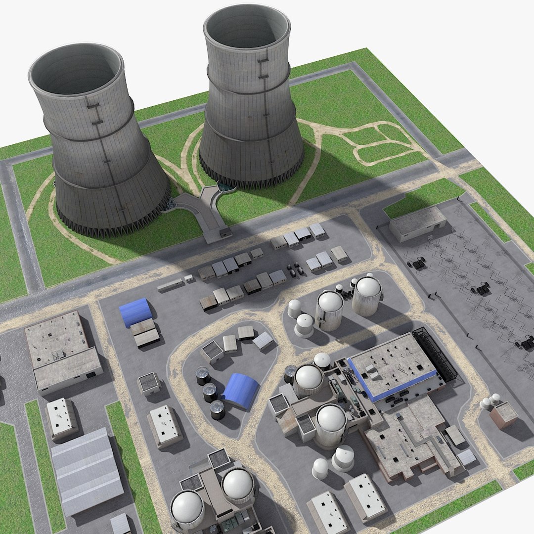 3D Watts Bar Nuclear Plant - TurboSquid 1151563