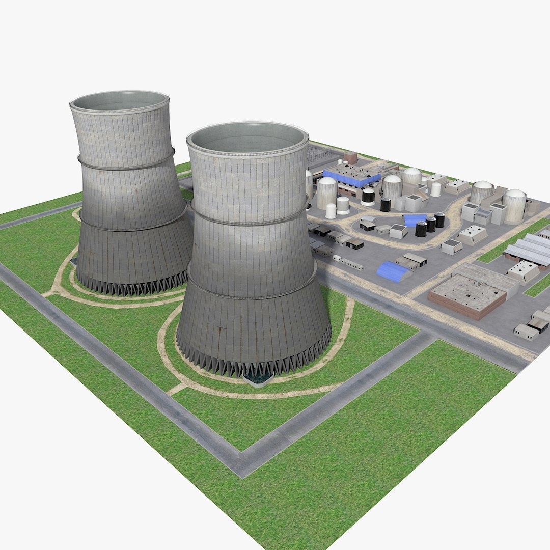 3D Watts Bar Nuclear Plant - TurboSquid 1151563