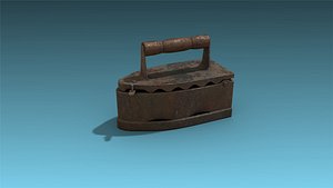 3D model low-poly iron