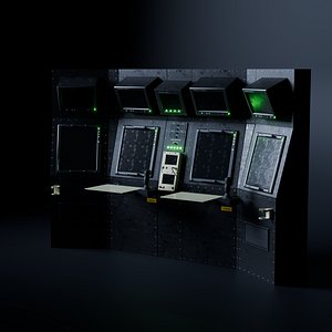 Virginia Class Submarine Ship Control Console 3D model