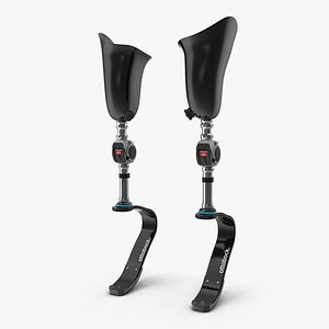 prosthetic legs athletes 3D model