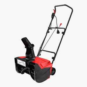 electric snow blower 3d model