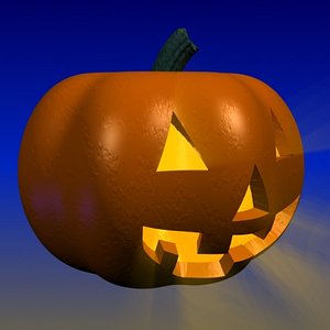 3d model jack-o-lantern halloween pumpkin