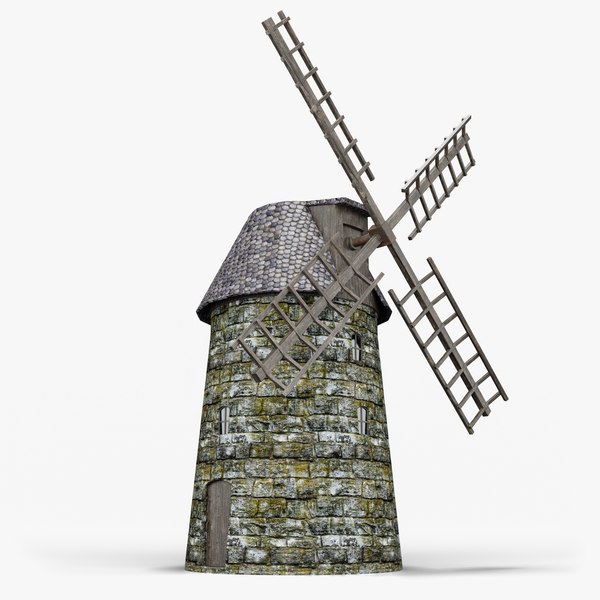 3D Old Windmill - TurboSquid 2047316