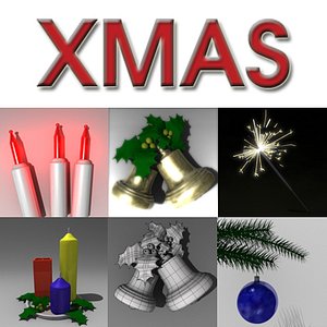 xmas bells christmas 3d 3ds