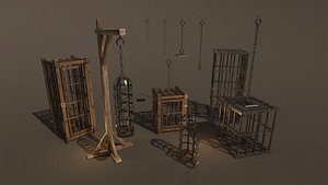 Fantasy Cages - Game Props 3D model