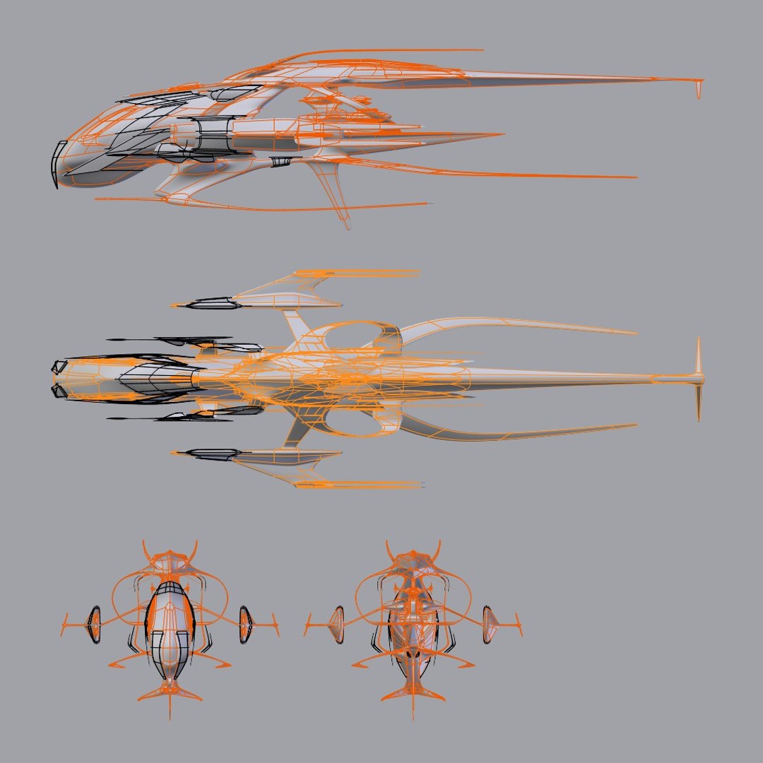 3d Model Alien Battleship