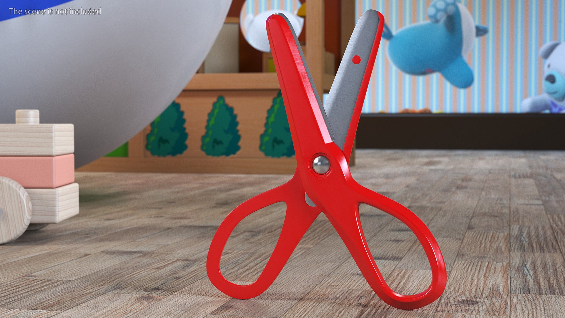 3D Model Childrens Safety Kids Scissors - TurboSquid 2147276