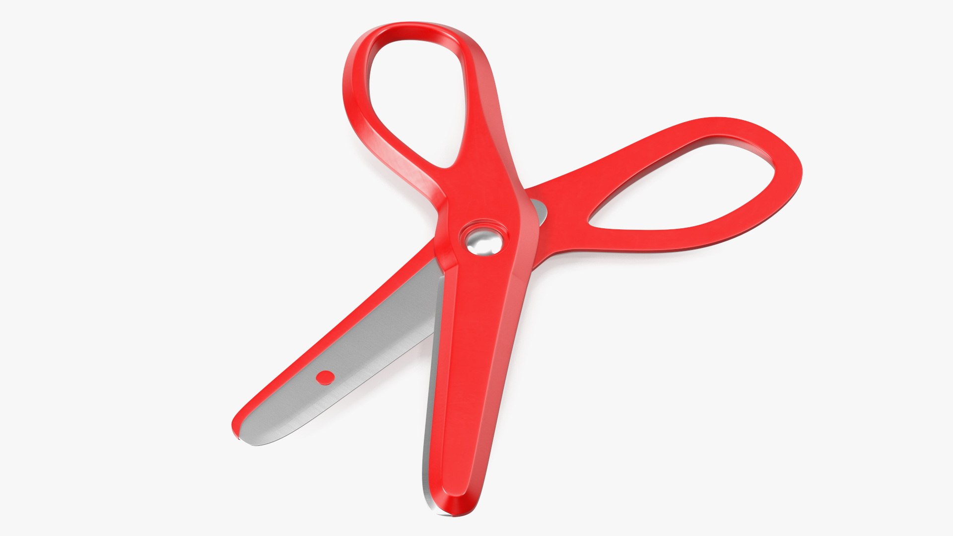 Childrens Safety Kids Scissors 3D model preview