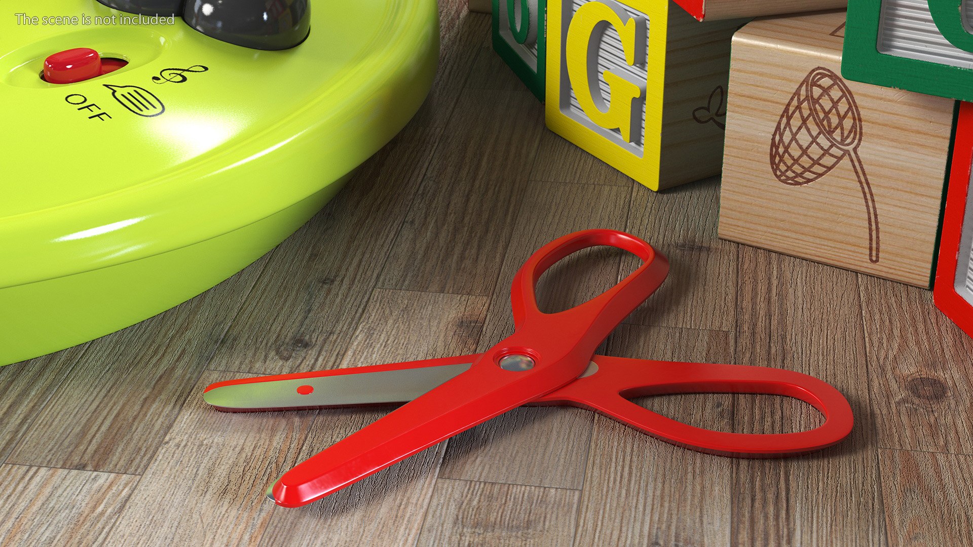 3D Model Childrens Safety Kids Scissors - TurboSquid 2147276