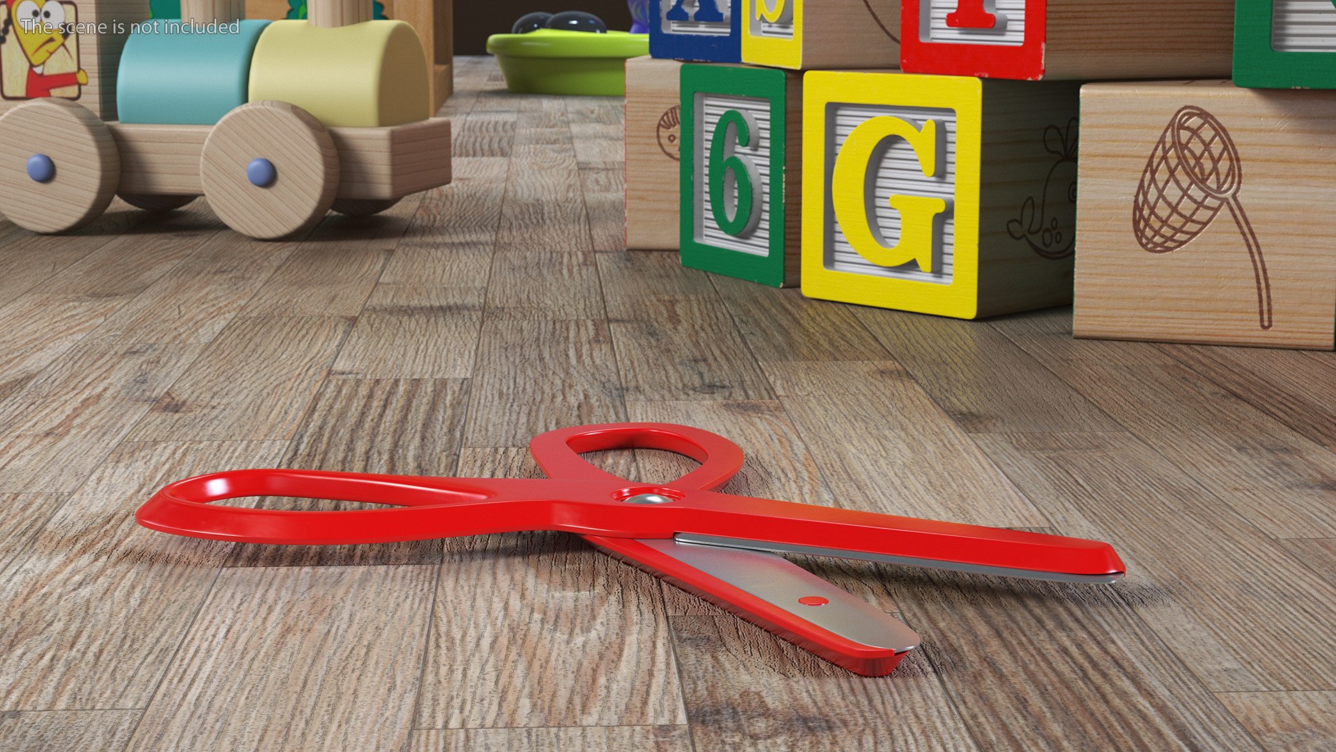 3D Model Childrens Safety Kids Scissors - TurboSquid 2147276