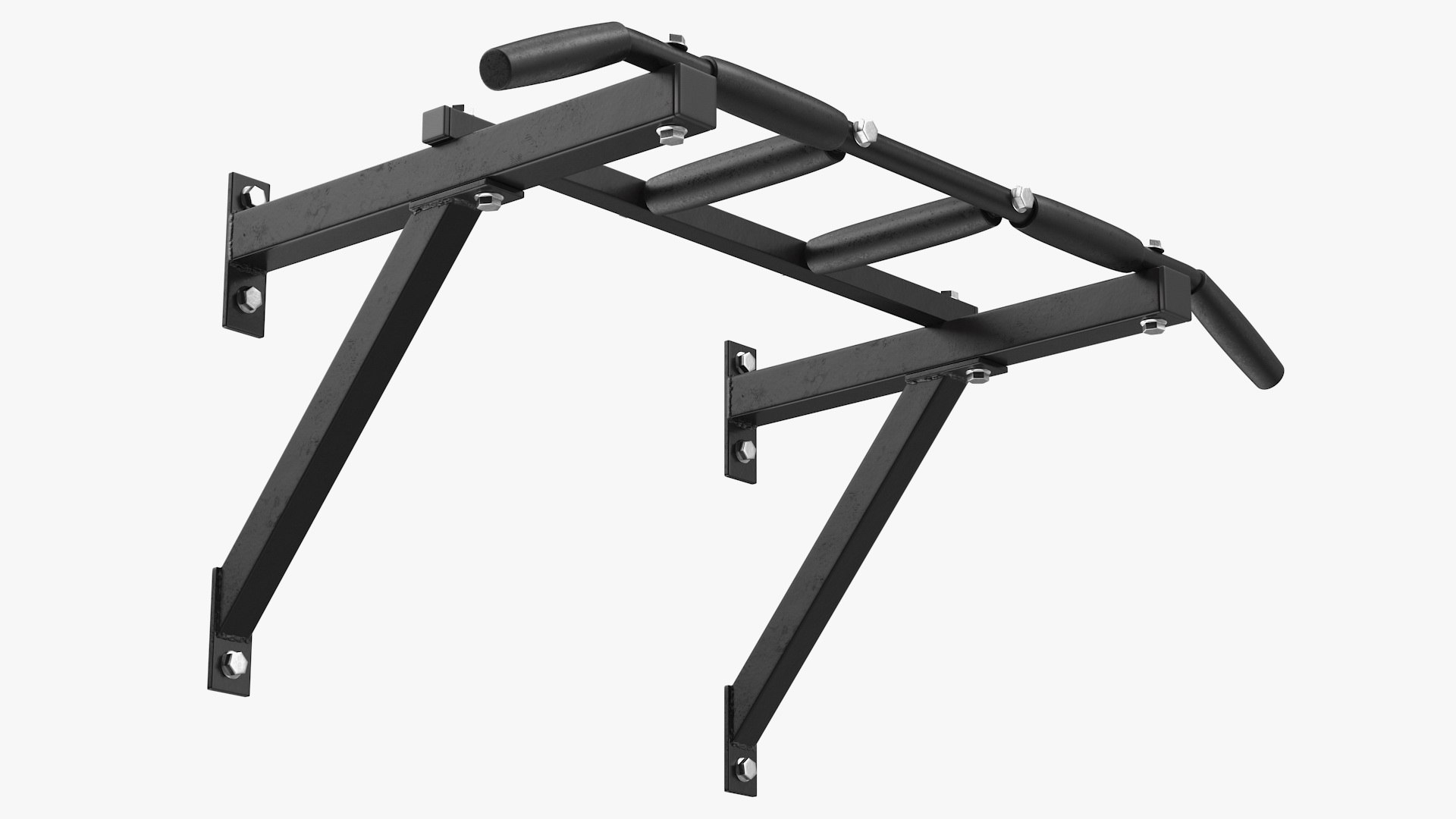Wall Mounted Pull Up Bar 3D model preview