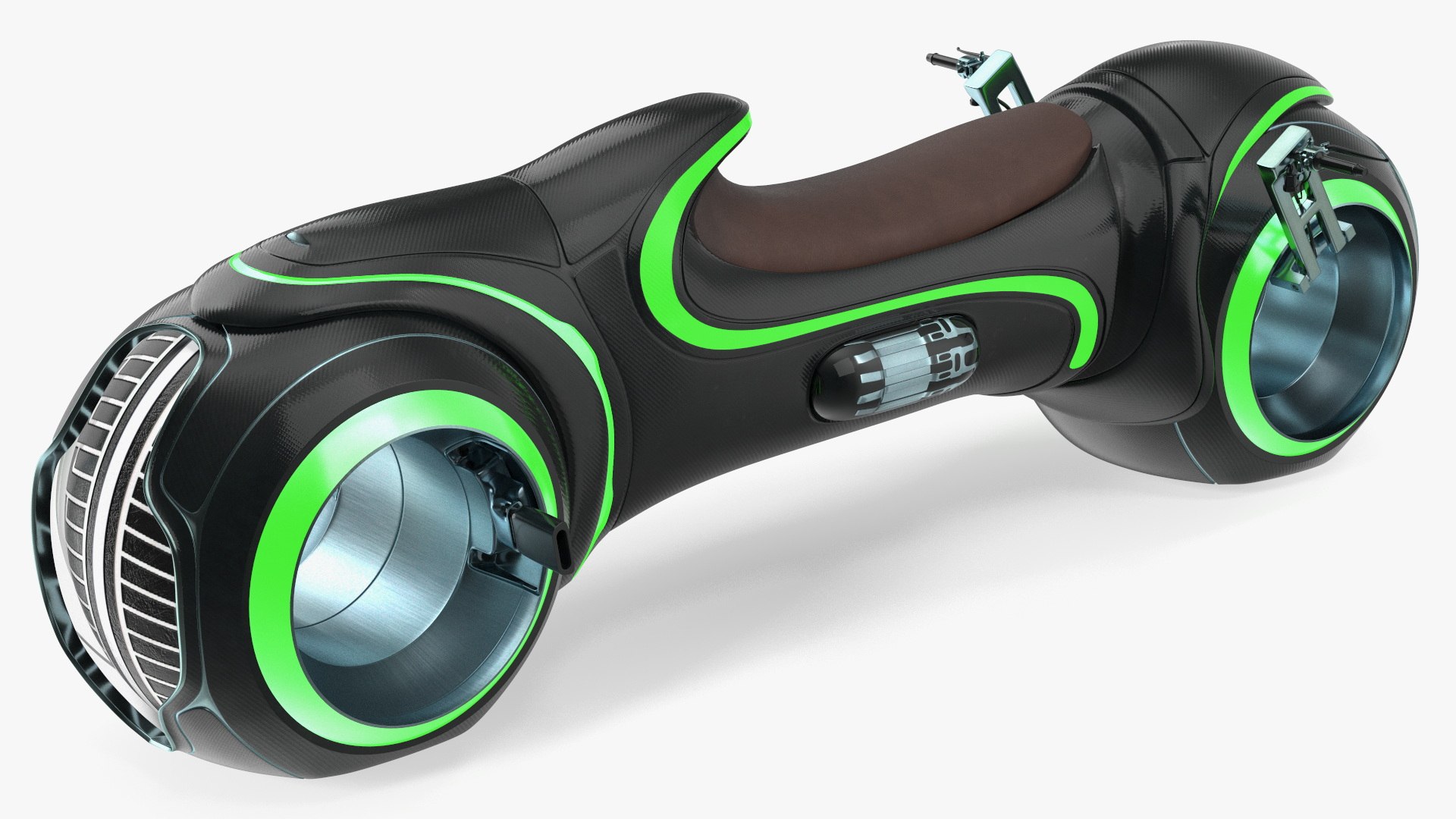 Sci Fi Motorcycle Rigged 3D model preview