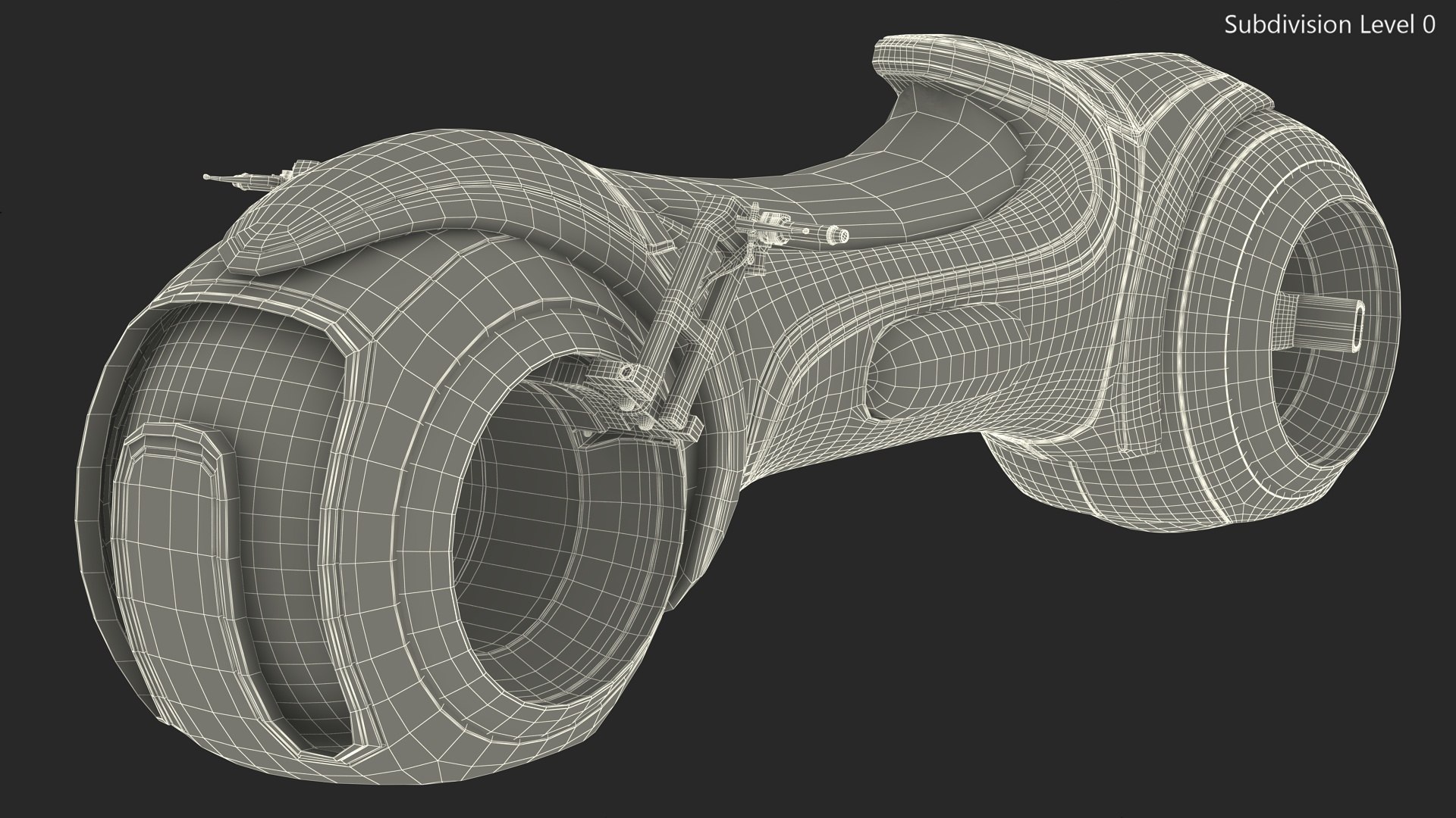 3D Sci Fi Motorcycle Rigged - TurboSquid 2240523