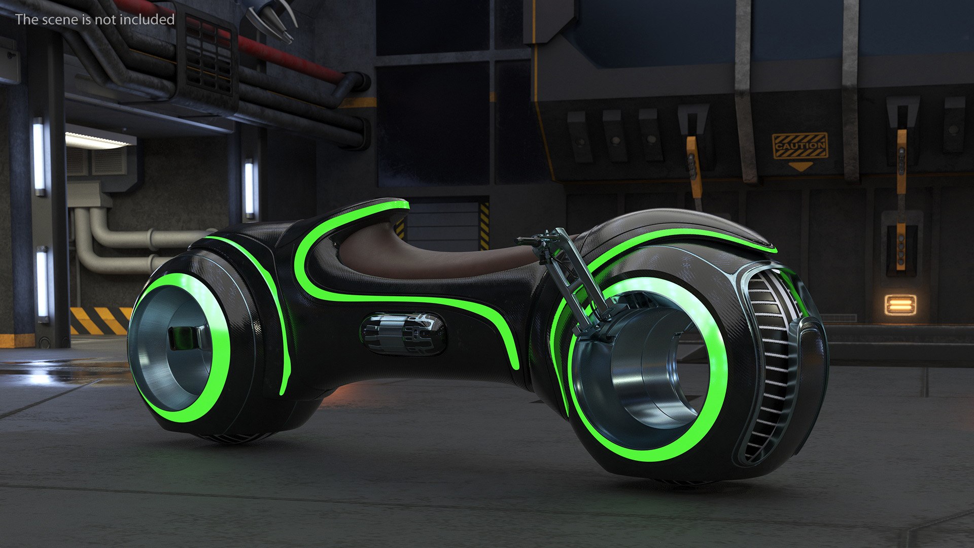 3D Sci Fi Motorcycle Rigged - TurboSquid 2240523