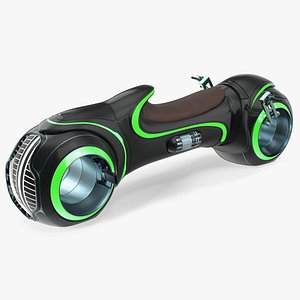 Sci Fi Motorcycle Rigged