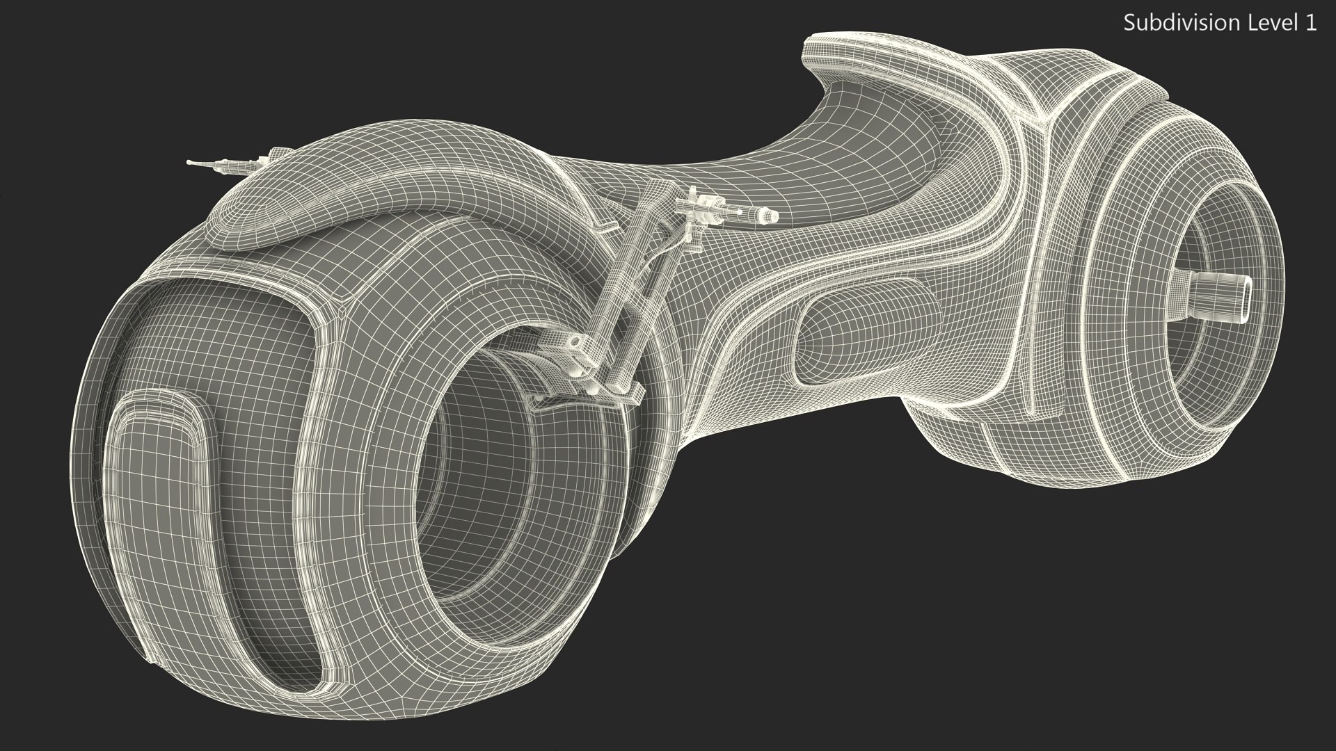 3D Sci Fi Motorcycle Rigged - TurboSquid 2240523