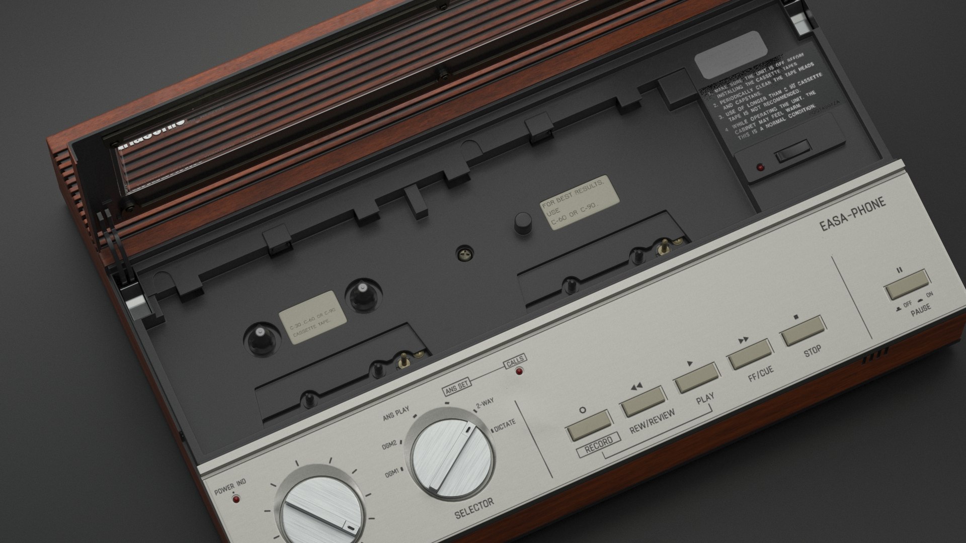 Retro Easa Phone Answering Machine with Audio Tape Recorder 3D model https://p.turbosquid.com/ts-thumb/gO/X1pYTG/wI/retroeasaphoneansweringmachinewithaudiotaperecorder3dmodel005/jpg/1687746088/1920x1080/fit_q87/31045b9141d881d8cab0f0ce4fcec59c49c10657/retroeasaphoneansweringmachinewithaudiotaperecorder3dmodel005.jpg