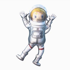 3D Astronaut Shaped Balloon 01 model