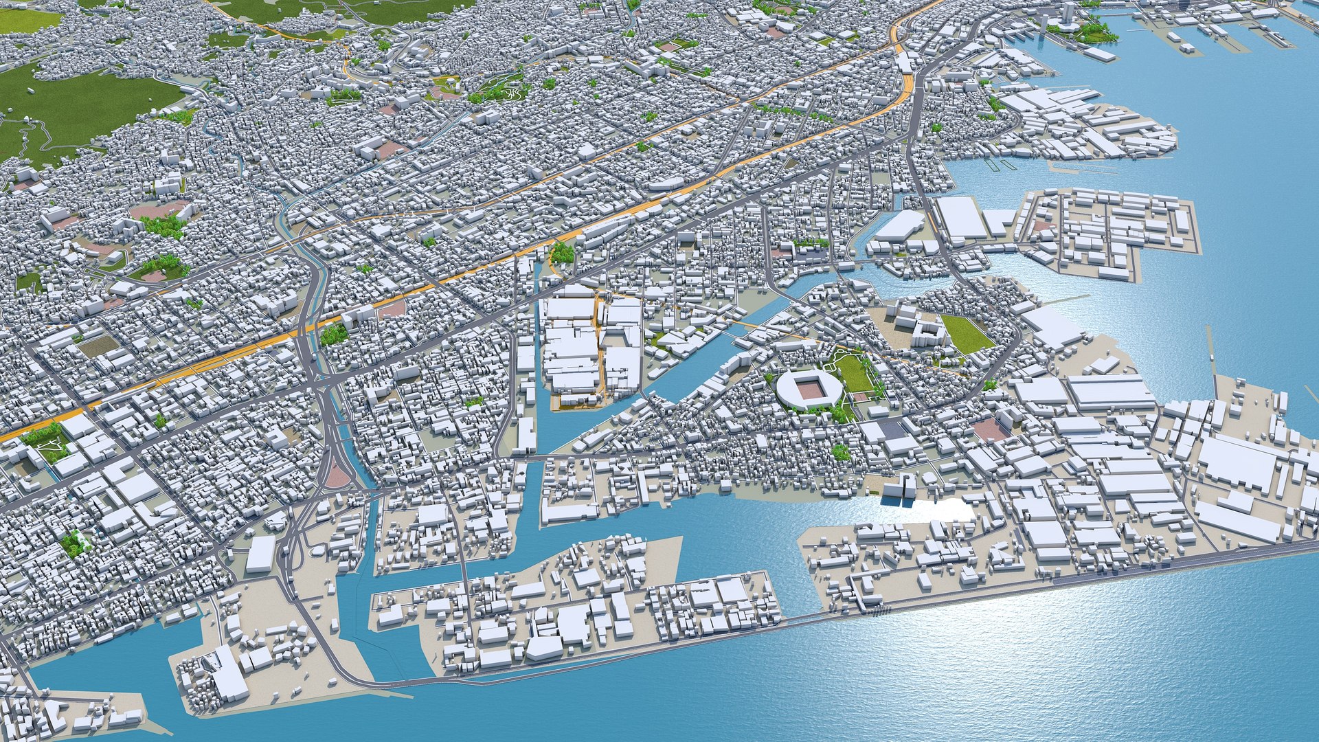 3D City Area Building - TurboSquid 1628252