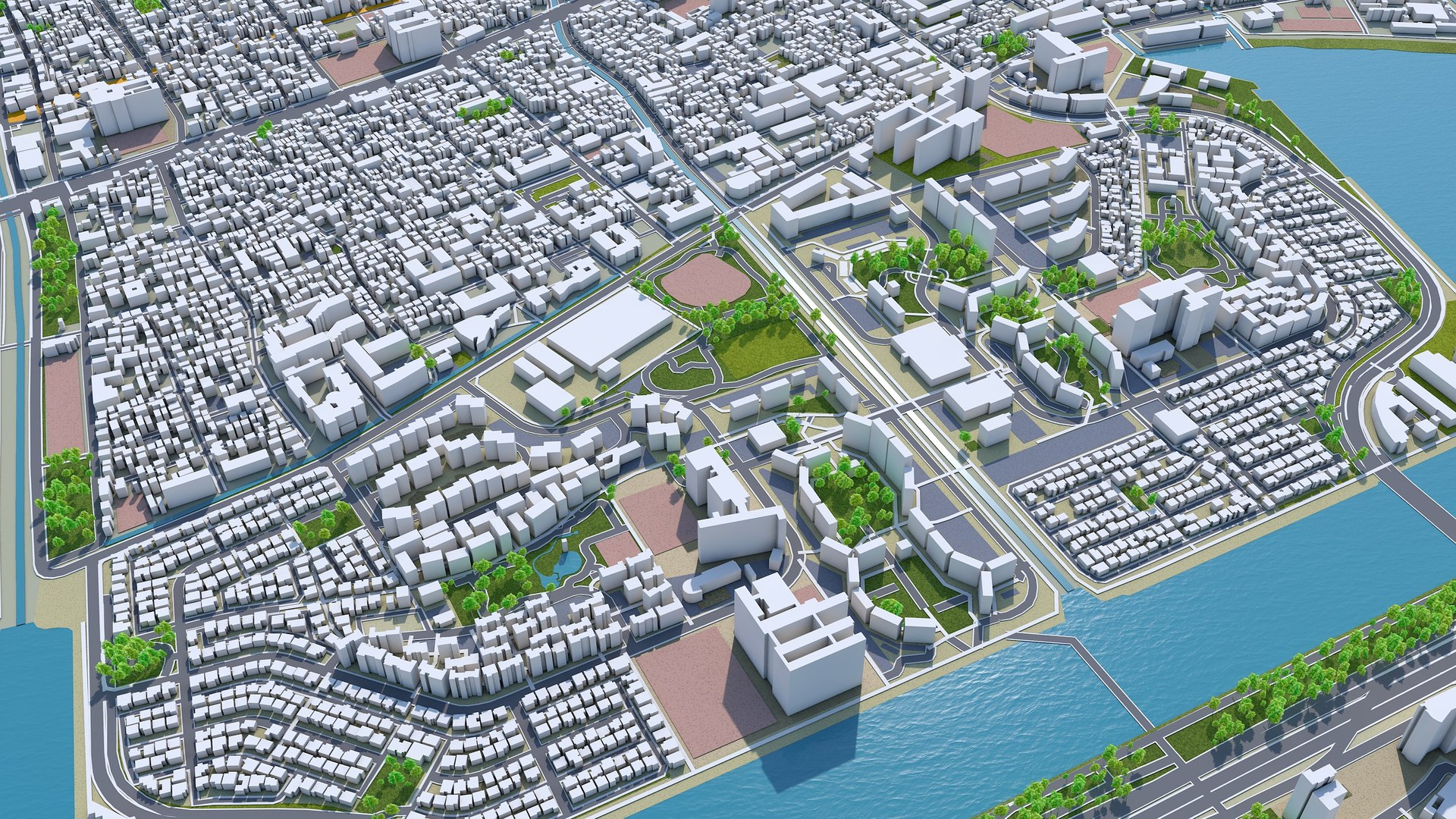 3D City Area Building - TurboSquid 1628252