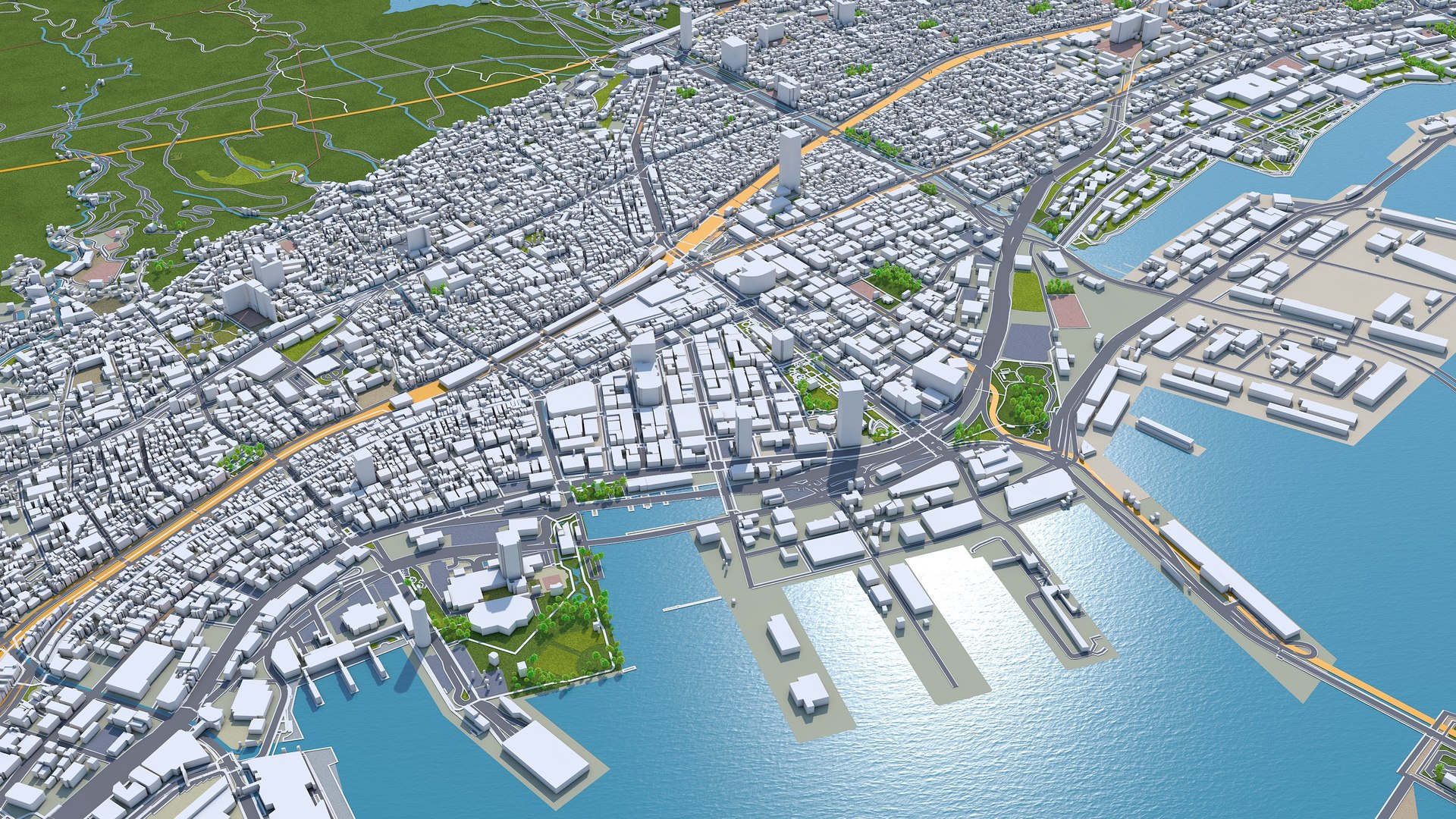 3D City Area Building - TurboSquid 1628252