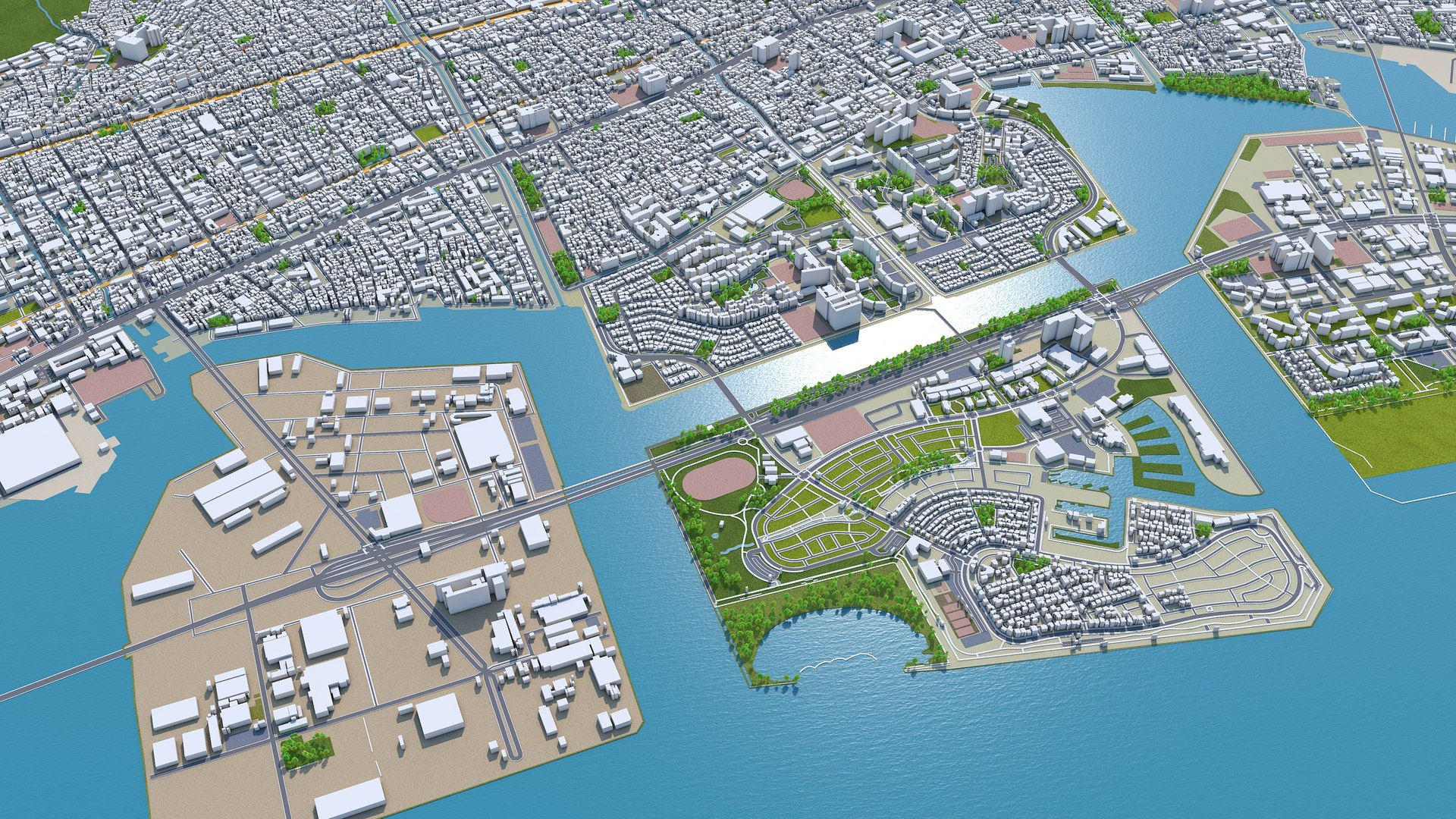 3D City Area Building - TurboSquid 1628252