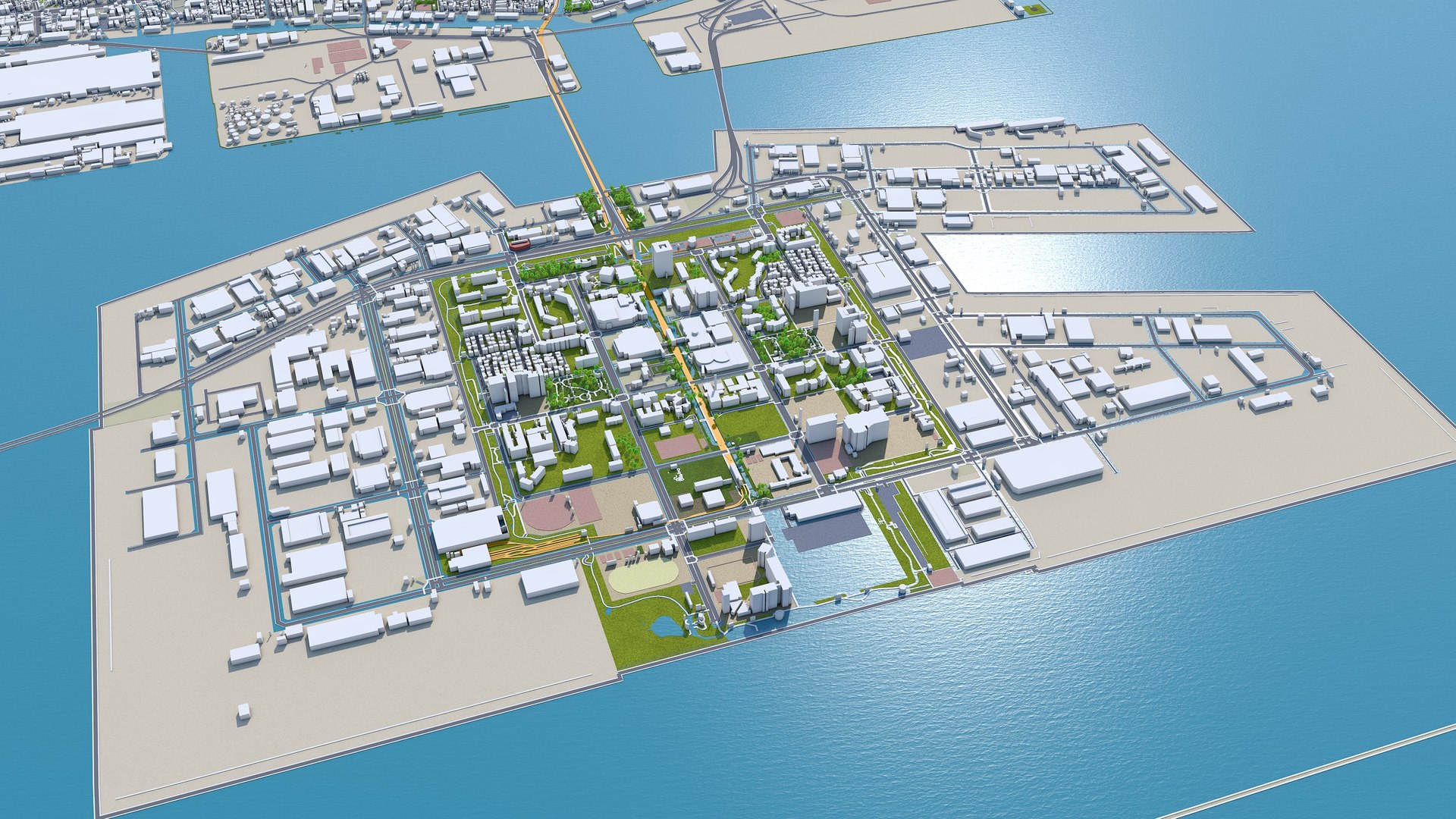 3D City Area Building - TurboSquid 1628252
