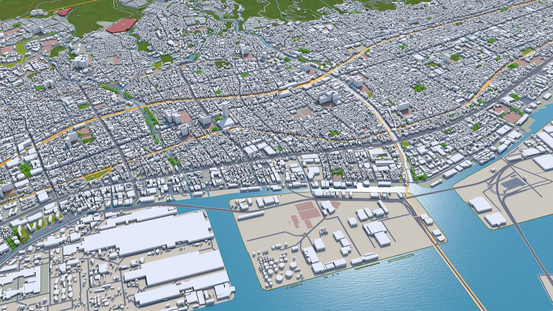 3D City Area Building - TurboSquid 1628252