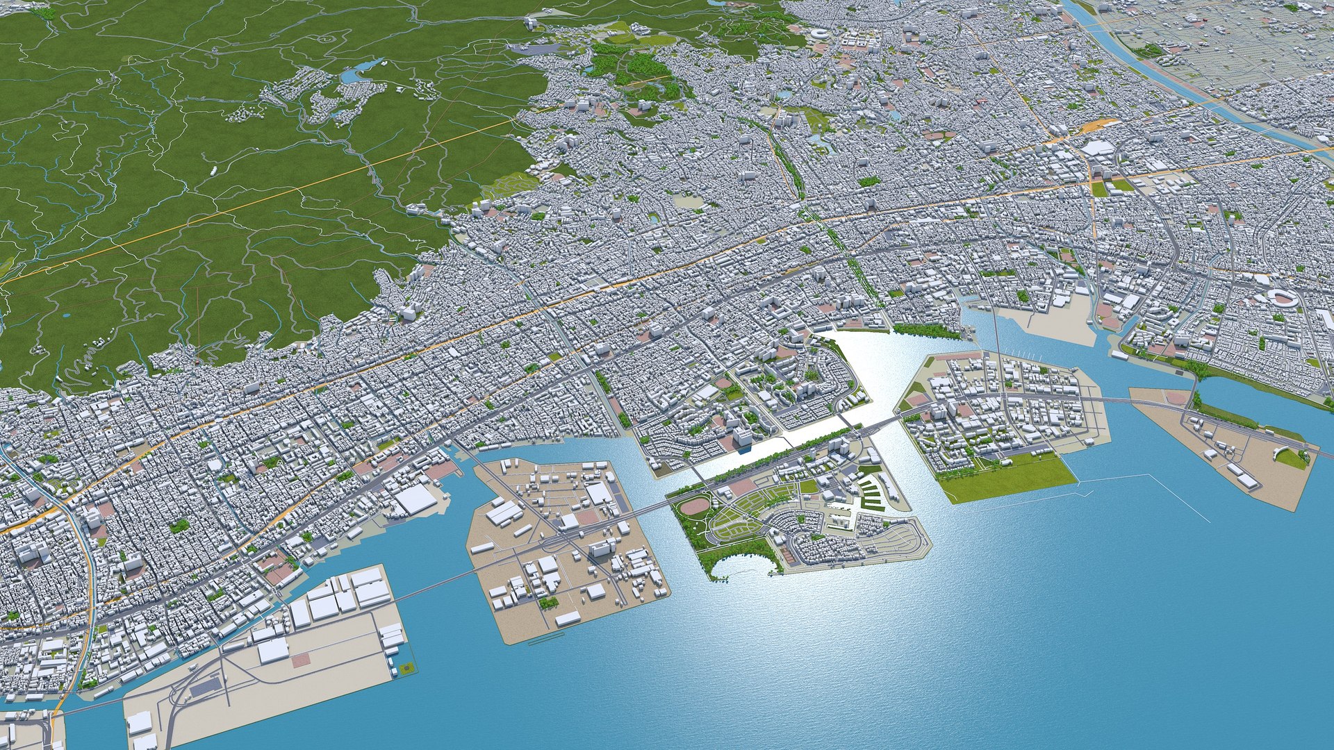 3D City Area Building - TurboSquid 1628252