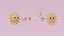 Cartoon Cute Sun Moon Star and Cloud
