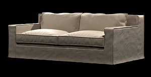 3d model sofa capri slipcovered