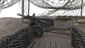 3D model WW2 June 6th Assault on Brecourt Manor