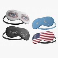 Printed Sleep Mask Set
