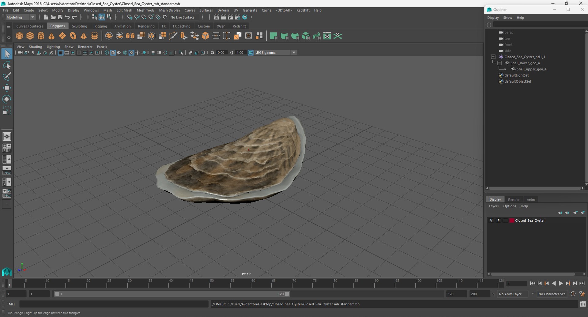 Closed Sea Oyster 3D model https://p.turbosquid.com/ts-thumb/gO/mnBjFd/LK/closedseaoyster3dsmodel030/jpg/1722535554/1920x1080/fit_q87/2889114d693ef5b7ba9a7746d98d5fd244943c78/closedseaoyster3dsmodel030.jpg