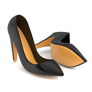 3D model High Heel Black