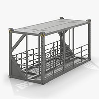 Modular Steel Walkthrough Frame Gray