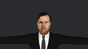 Obi Wan Kenobi Star Wars Hyper Realistic Full Body Fully Rigged 3D Character model