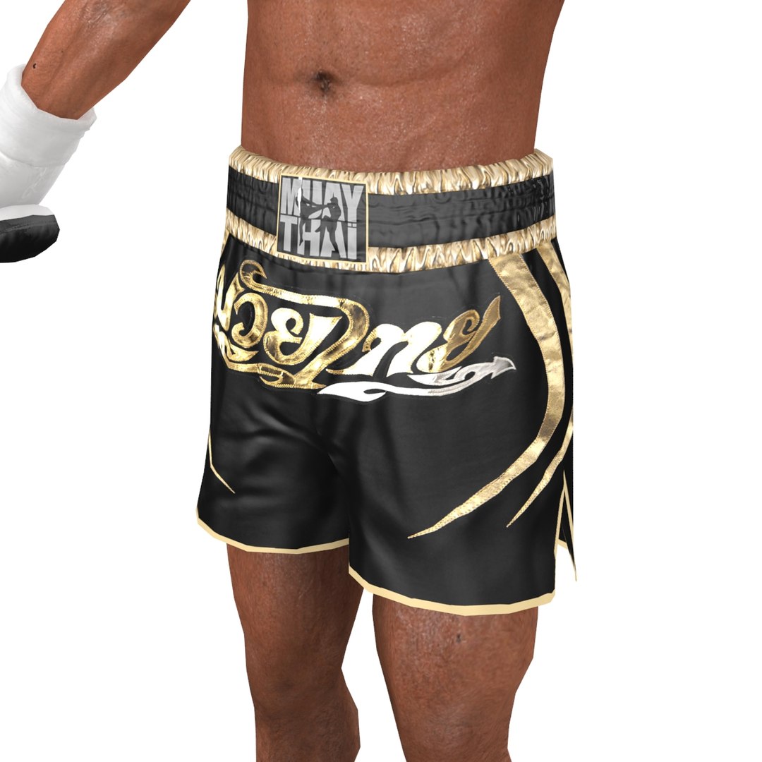 Muay thai fighter 3D model - TurboSquid 1300545