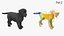 Labrador Puppy Leisurely Walk Fur Animated Rigged