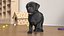 Labrador Puppy Leisurely Walk Fur Animated Rigged