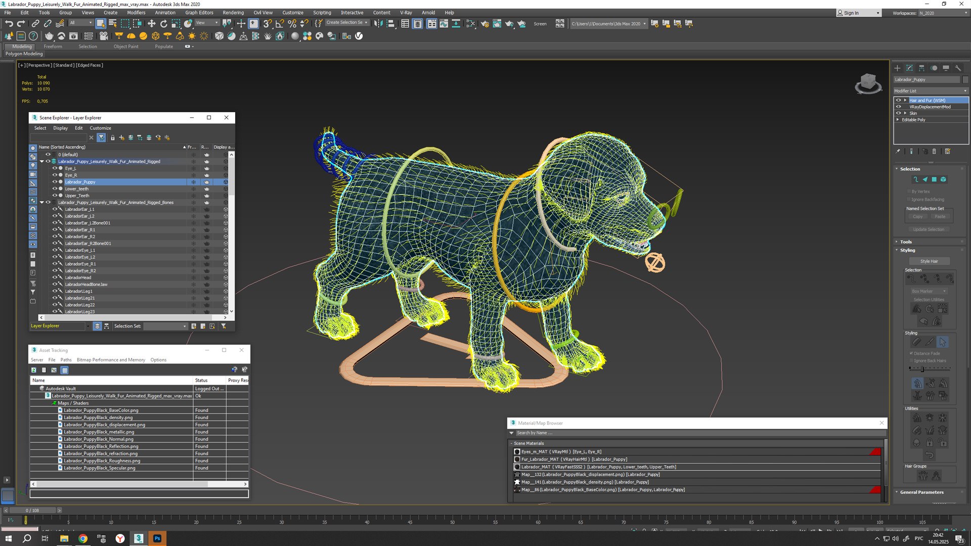 3D Labrador Puppy Leisurely Walk Fur Animated Rigged https://p.turbosquid.com/ts-thumb/gO/upFS6j/mG/labrador_puppy_leisurely_walk_fur_animated_rigged_014/jpg/1749246006/1920x1080/fit_q87/6fa9f97779ebe2ab706cc301f5fbbec8a28b32b5/labrador_puppy_leisurely_walk_fur_animated_rigged_014.jpg